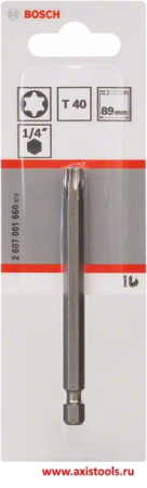 RUUVAUSK. TORX 40 EXTRA HARD 89 MM 2607001660