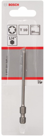 RUUVAUSK. TORX 10 EXTRA HARD 89 MM 2607001648