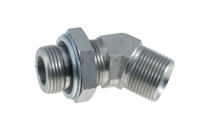 SUUNNATTAVA KULMANIPPA 45° R3/8 TUUMAA UK - R1/4 TUUMAA UK/S