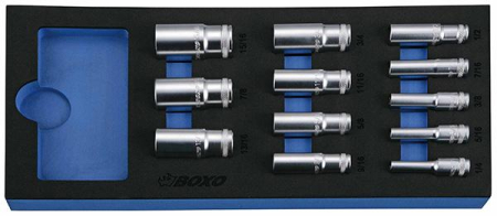 HYLSYSARJA 3/8&quot; PITKÄT HYLSYT 1/4-15/16&quot; 284-BX016S
