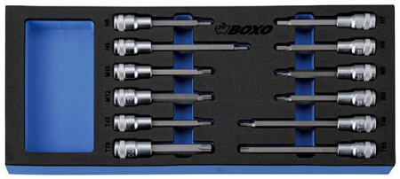 KUUSIOKOLO/TORX/XZN1/2&quot; HYLSYSARJA BOXO 284-BX015