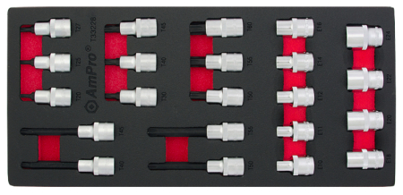 VA-TORX JA E-TORX HYLSYSARJA 1/2&quot; 22-OS. T33228