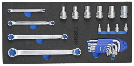 TORX-SARJA 1/4&quot; & 1/2&quot; 23-OS. BOXO 284-BX051