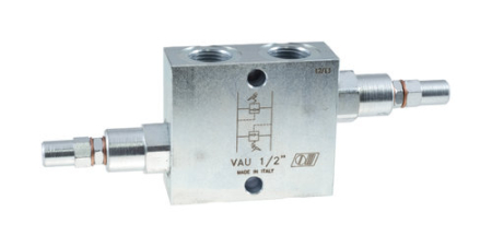 KAKSOISPAINEENRAJ.R 1" TERÄS 50-400BAR KPNR-16