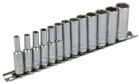 HYLSYSARJA 1/4&quot; PITKÄT KISKOSSA 4-14MM 284-B33-2013RL
