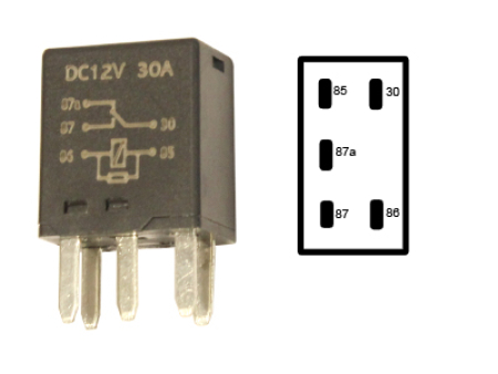 MIKRORELE 5-N. 12V 30A 1100-03083