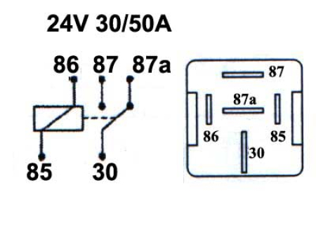 TEHORELE 24V 40/50A 5-N. 1100-0485