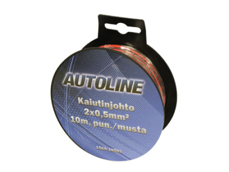 KAIUTINJOHTO PUN/MUS. 2X0,50MM2 10M 1569-19003