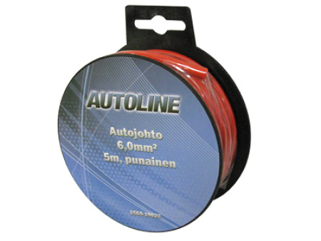 JOHTO 6,0MM2 PUNAINEN 5M 1569-19023