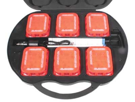 LED-VAROITUSKIEKKOSALKKU 6X SYNK./LAD. KIEKKO 1603-580050