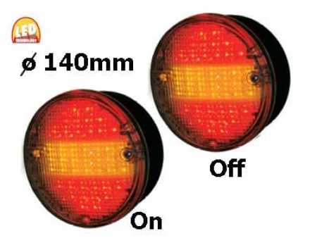 LED-TAKAVALO 140MM VÄRILL # 1606-27672