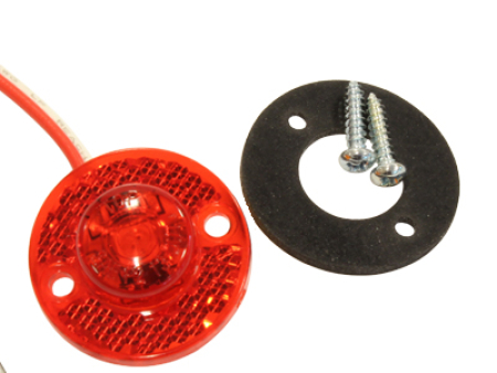 LED-ÄÄRIVALO MINI PUN. Ø30MM 12/24V 1608-4860