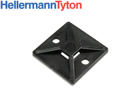 NIPPUSITEEN KIINNIKE MUSTA 28X28X4,7MM (100KPL) 1111-28412