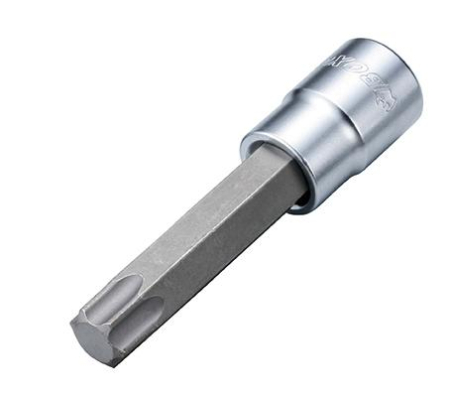BOXO HYLSYAVAIN 1/2&quot; T45TORX 100MM 284-B19L-INXT45