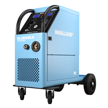 BLUEWELD™ 3000 MIG -hitsauskonepaketti sisältää:‍Wallius® BLUEWELD™ 3000 MIG -hitsauskoneWallius® BLUEPOWER™ 3600 MIG e4 -hitsauspistooli euroliittime...